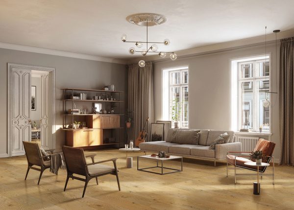MSI Woodhills - Aura Gold Wood Flooring Oak 7mm 1.2mm  6.5 in x 48 in