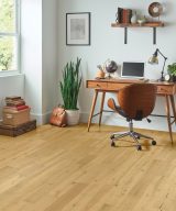 Hartco TIMBERBRUSHED BRONZE - 3/8 in Streaming Sunlight 5 in White Oak