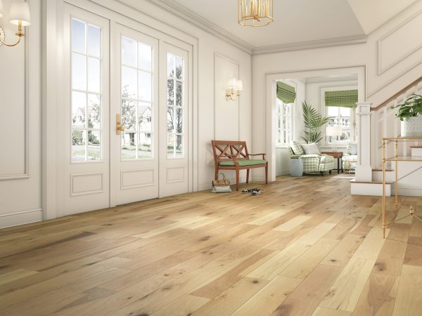 Hartco TIMBERBRUSHED SILVER - 7/16 in Radiating Warmth 6-1/2 in White Oak