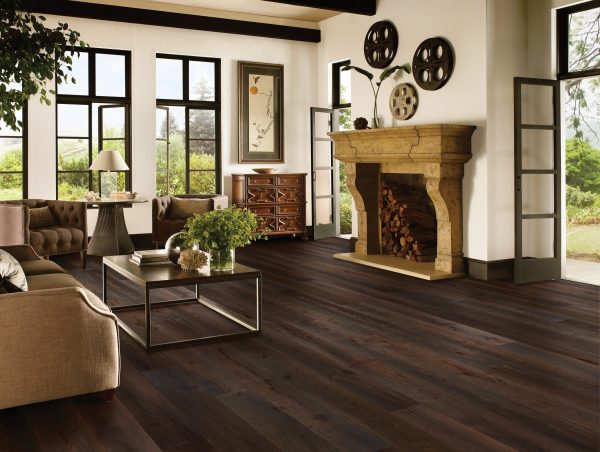 Hartco TIMBERBRUSHED PLATINUM - 9/16 in Stormy Shade 9.056 in White Oak