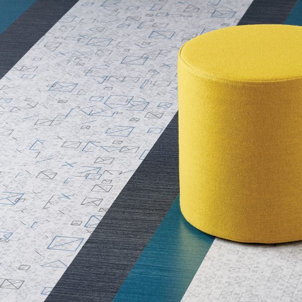 Armstrong Flooring Theorem - Einstein Blue Plank 20mil 6 in x 36 in