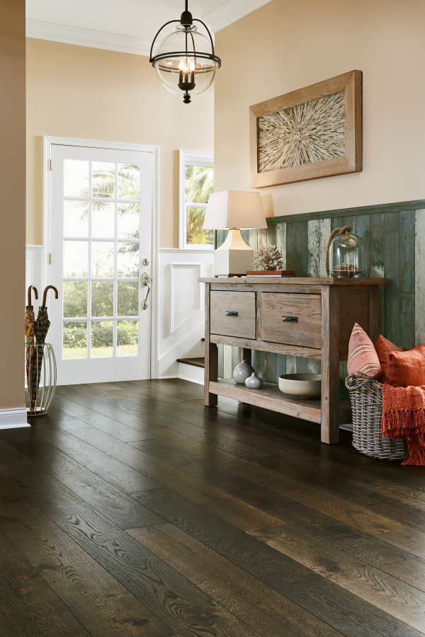 Hartco TIMBERBRUSHED GOLD - 1/2 in Deep Etched Iron Mountain 7.48 in White Oak