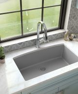MSI Undermount Quartz Composite 32 1/2 in  x  19 1/2 in Single Bowl