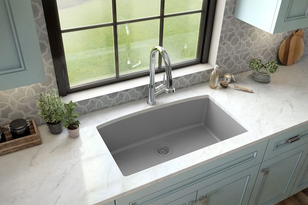 MSI Undermount Quartz Composite 32 1/2 in  x  19 1/2 in Single Bowl