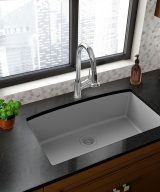 MSI Undermount Quartz Composite 32 1/2 in  x  19 1/2 in Single Bowl