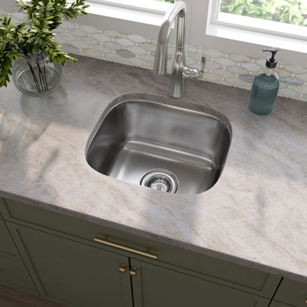 MSI Undermount Stainless Steel 18 in  x  16 in Single Bowl