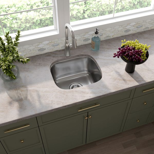 MSI Undermount Stainless Steel 18 in  x  16 in Single Bowl