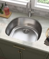 MSI Undermount Stainless Steel 23 1/4 in  x   21 in Single Bowl