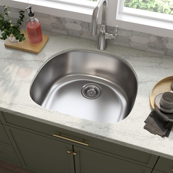 MSI Undermount Stainless Steel 23 1/4 in  x   21 in Single Bowl