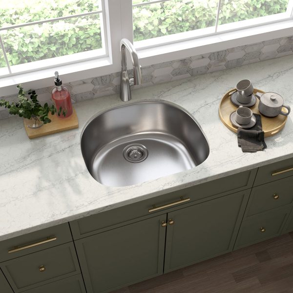 MSI Undermount Stainless Steel 23 1/4 in  x   21 in Single Bowl