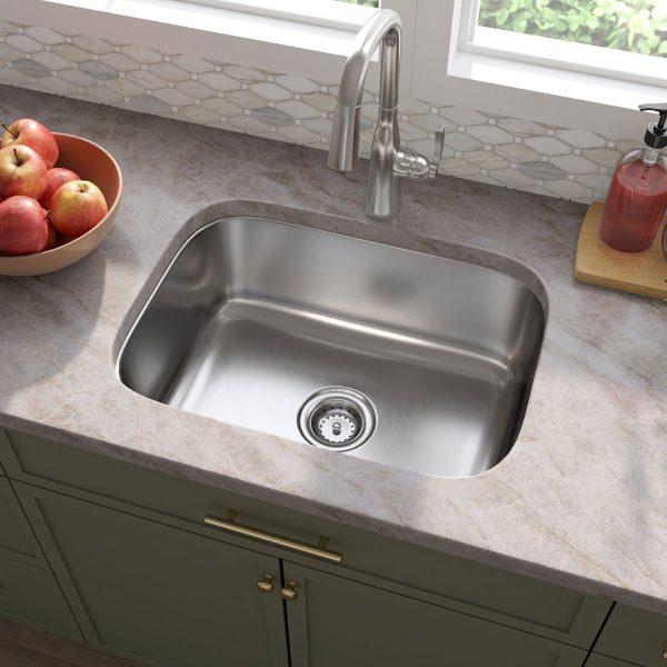 MSI Undermount Stainless Steel 23 3/8 in  x  17 3/4 in Single Bowl