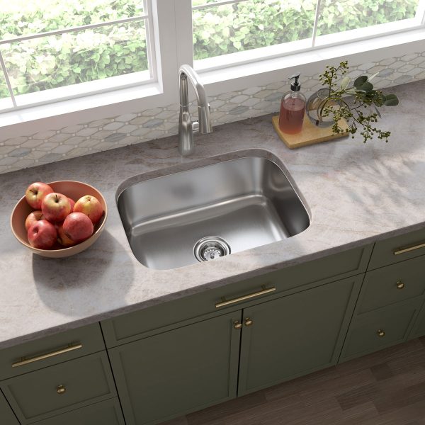 MSI Undermount Stainless Steel 23 3/8 in  x  17 3/4 in Single Bowl