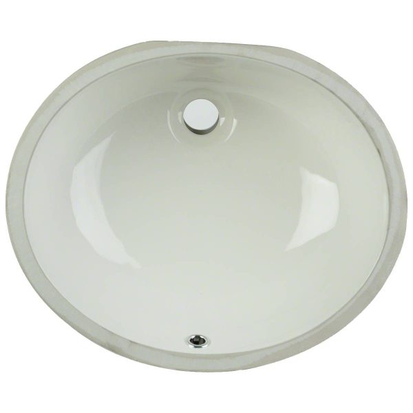 MSI 19 1/2 in x 16 in Bisque Oval 1714