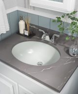 MSI 19 1/2 in x 16 in Bisque Oval 1714