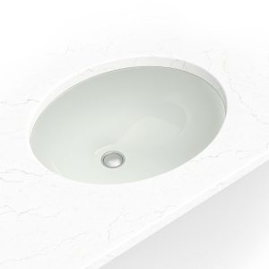 MSI 19 1/2 in x 16 in Bisque Oval 1714