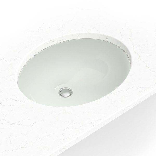 MSI 19 1/2 in x 16 in Bisque Oval 1714
