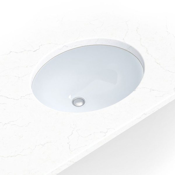 MSI 17 in x 14 1/8 in White Oval 1512