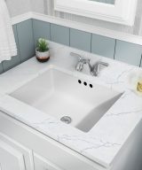 MSI 19 3/4 in x 15 3/4 in White Rect 2015 Flat