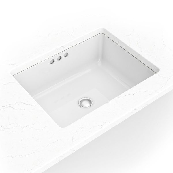 MSI 19 3/4 in x 15 3/4 in White Rect 2015 Flat