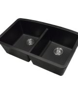 MSI Undermount Quartz Composite 32 1/2 in  x  19 1/2 in Double Bowl