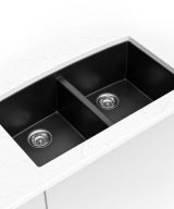 MSI Undermount Quartz Composite 32 1/2 in  x  19 1/2 in Double Bowl