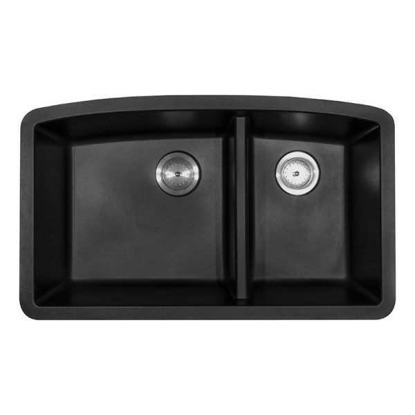 MSI Undermount Quartz Composite 32 1/2 in  x  19 1/2 in Double Bowl