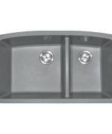MSI Undermount Quartz Composite 32 1/2 in  x  19 1/2 in Double Bowl