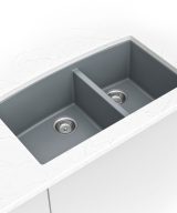 MSI Undermount Quartz Composite 32 1/2 in  x  19 1/2 in Double Bowl