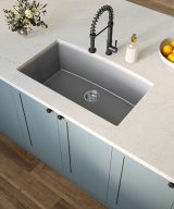 MSI Undermount Quartz Composite 32 1/2 in  x  19 1/2 in Single Bowl