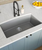MSI Undermount Quartz Composite 32 1/2 in  x  19 1/2 in Single Bowl