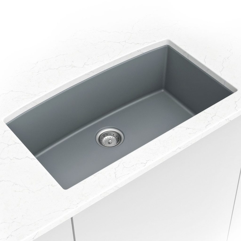 こま　ミント　S MSI Undermount Quartz Composite 32 1/2 in x 19 1/2 in Single