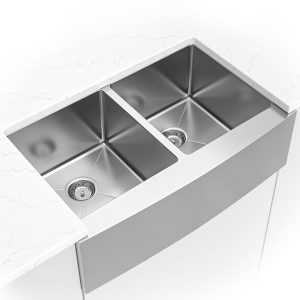 MSI Handcrafted Stainless Steel 32 7/8 in x 20 3/4 in Double Bowl