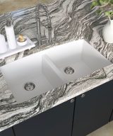 MSI Undermount Quartz Composite 32 1/2 in  x  19 1/2 in Double Bowl