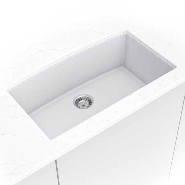 MSI Undermount Quartz Composite 32 1/2 in  x  19 1/2 in Single Bowl