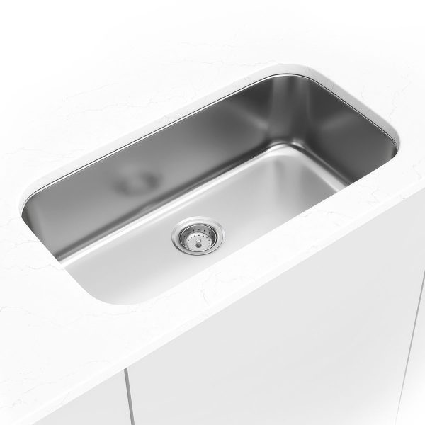MSI Undermount Stainless Steel 32 1/8 in x 18 in Single Bowl