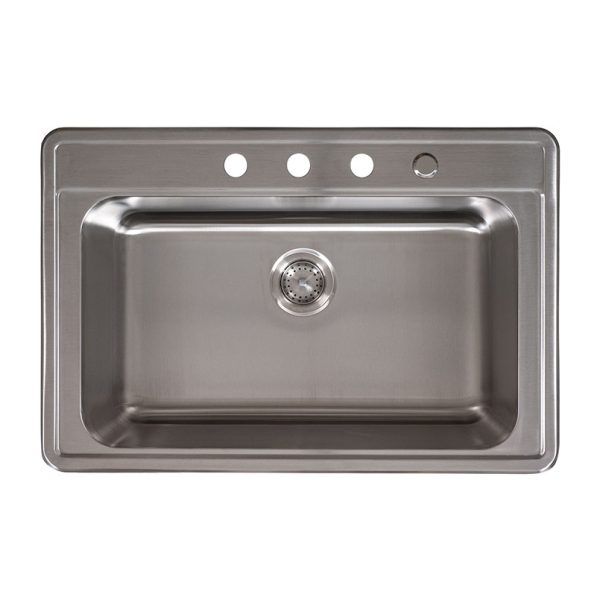 MSI Overmount Stainless Steel 33 in  x  22 in Single Bowl