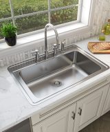 MSI Overmount Stainless Steel 33 in  x  22 in Single Bowl