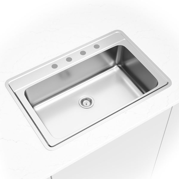 MSI Overmount Stainless Steel 33 in  x  22 in Single Bowl