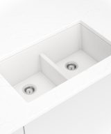 MSI Undermount Quartz Composite 32  x 19 1/2 in Double Bowl
