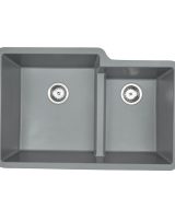 MSI Undermount Quartz Composite 32  x 21 1/4 in Double Bowl
