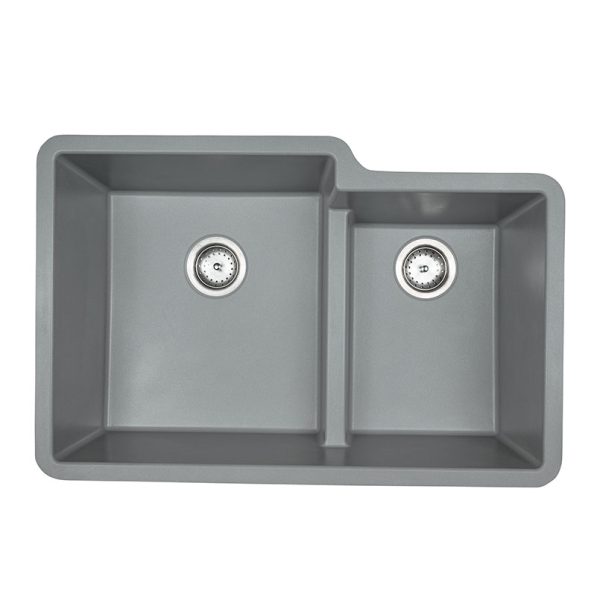 MSI Undermount Quartz Composite 32  x 21 1/4 in Double Bowl