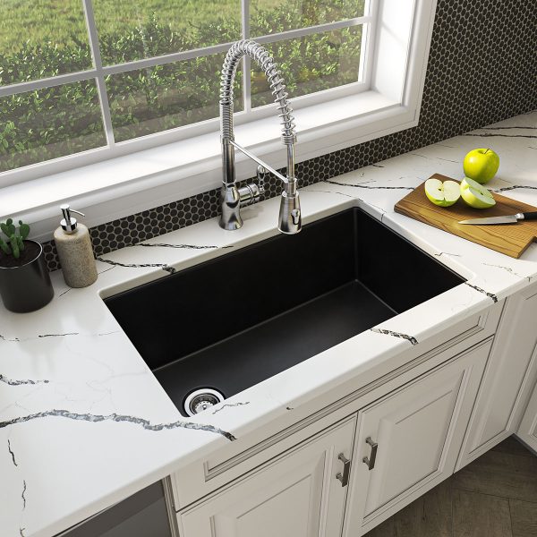 MSI Undermount Quartz Composite 31 3/4 in  x  19 3/4 in Single Bowl