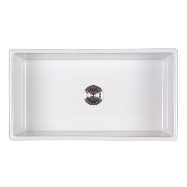 MSI Undermount Fireclay 33 in  x  18 in Single Bowl