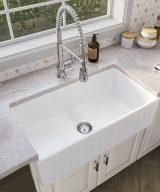 MSI Undermount Fireclay 33 in  x  18 in Single Bowl