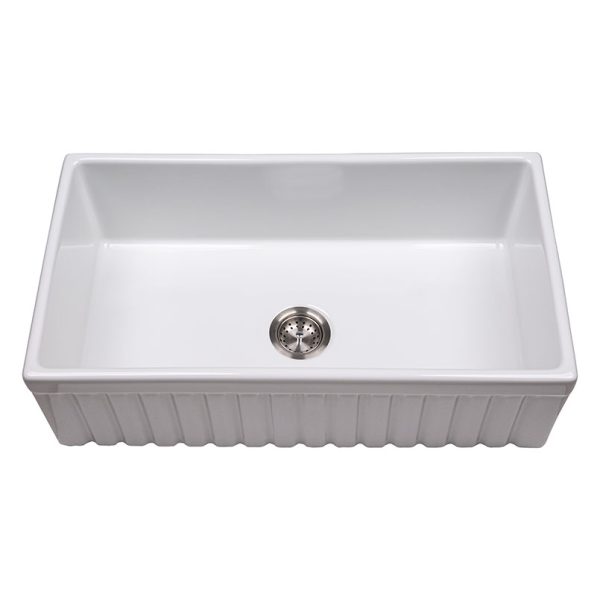 MSI Undermount Fireclay 33 in  x  18 in Single Bowl