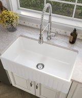 MSI Undermount Fireclay 33 in  x  18 in Single Bowl
