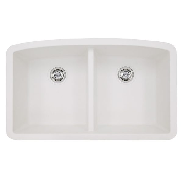 MSI Undermount Quartz Composite 32 1/2 in  x  19 1/2 in Double Bowl