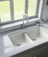 MSI Undermount Quartz Composite 32 1/2 in  x  19 1/2 in Double Bowl