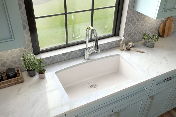 MSI Undermount Quartz Composite 32 1/2 in  x  19 1/2 in Single Bowl