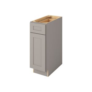 Cooper - 12" Base Cabinet, 1 Door-1 Drawer, 1 Shelf in Grey CGR-B12